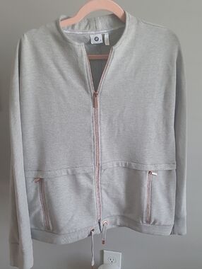 BMW Gray Sweatshirt with Rose Gold Zipper